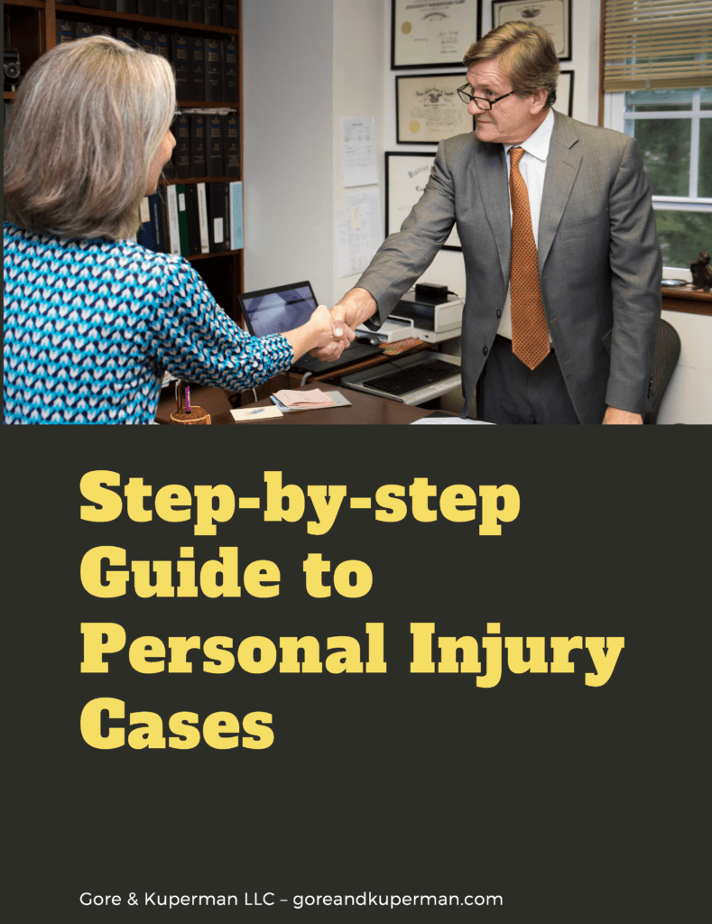 Gore Kuperman Step by Step Guide to Personal Injury Cases eBook Page 01